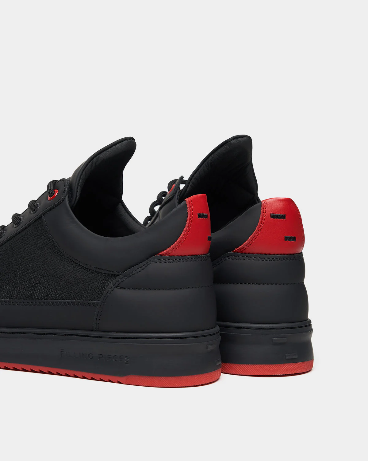 FILLING PIECES Low Top Tech Crumbs Red Mens Sneakers - Image 3