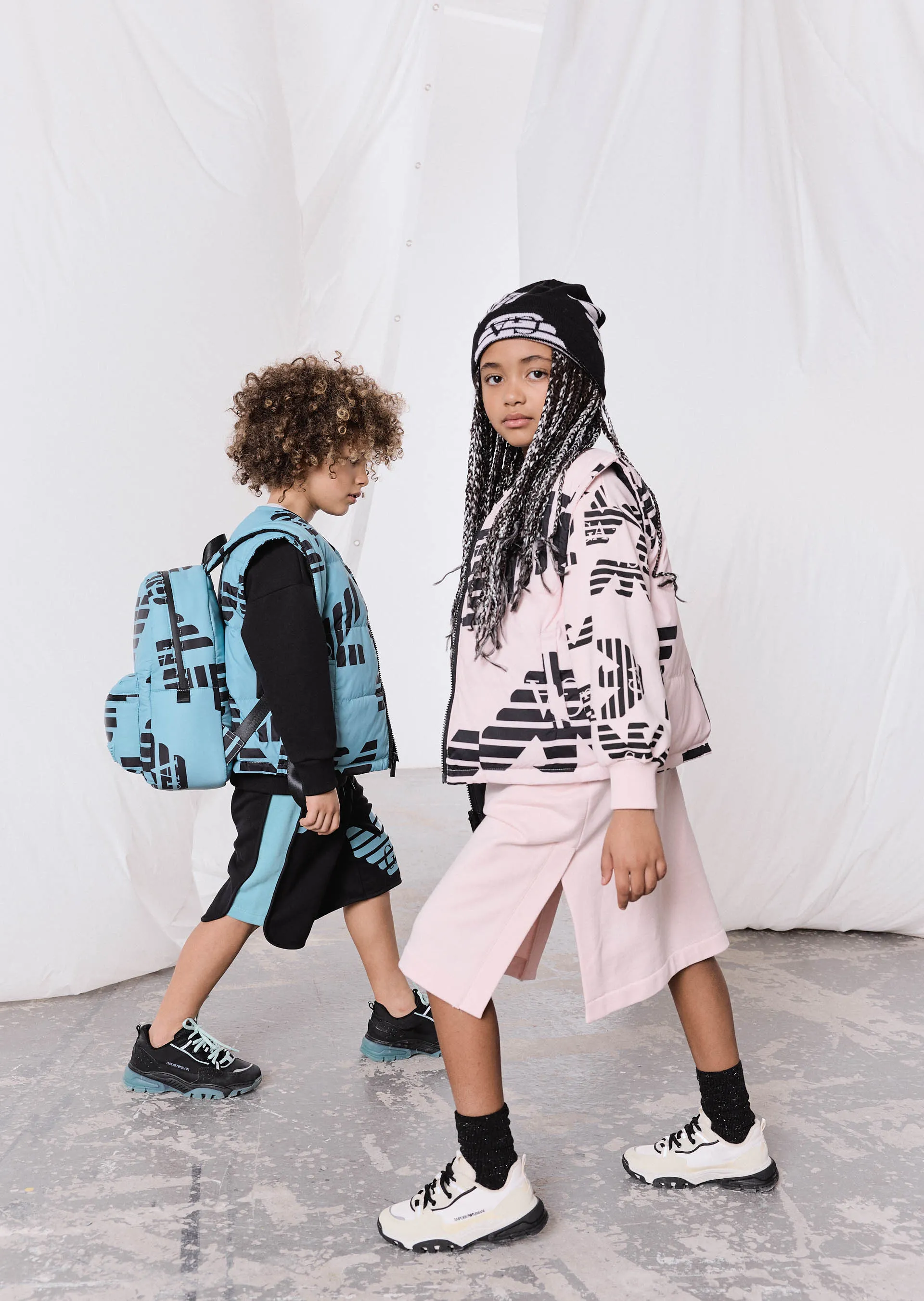 EMPORIO ARMANI Sweatshirt With Allover Eagle Kids Apparel - Image 4