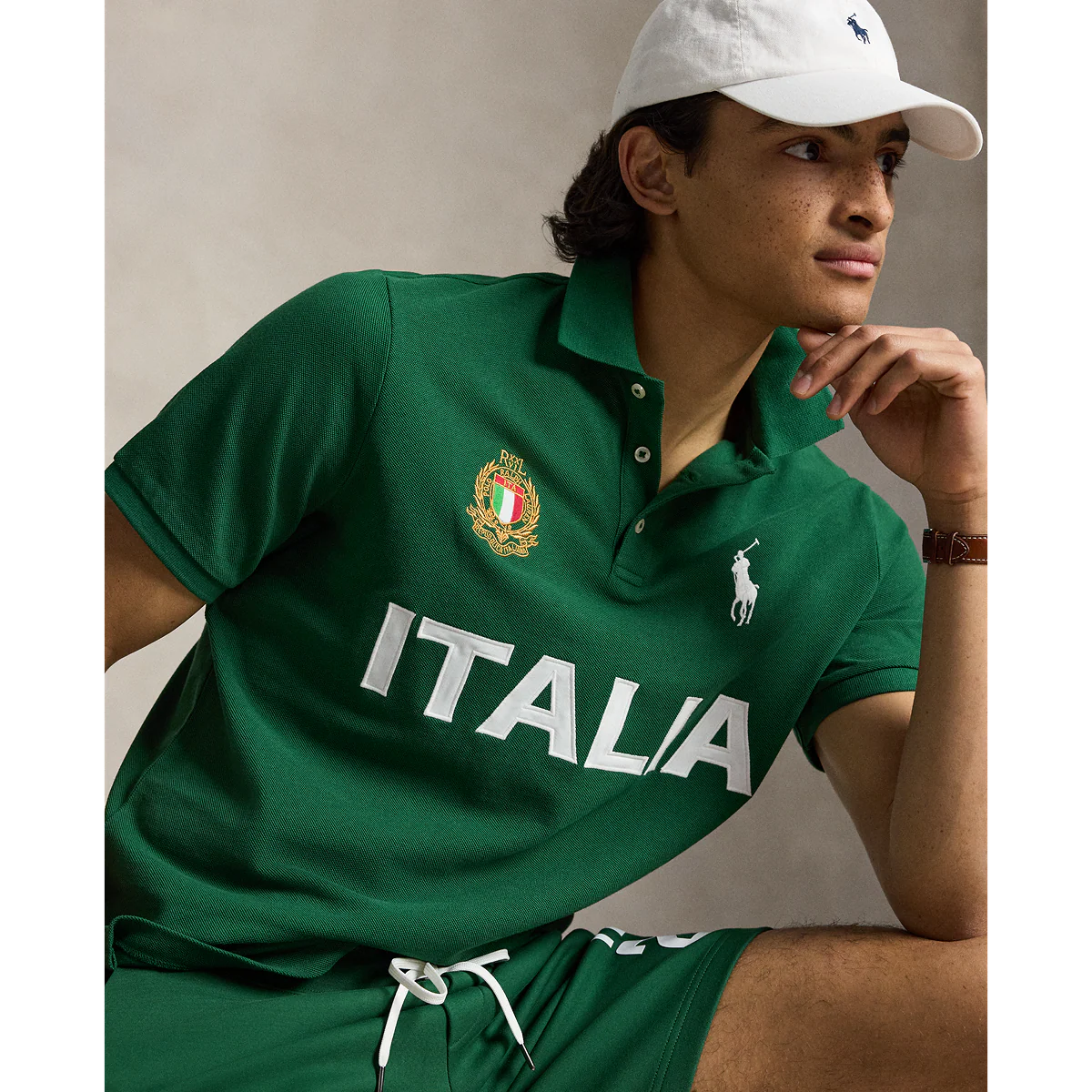 POLO RL Short Sleeve Mesh Polo - Italy Men's Apparel - Image 2
