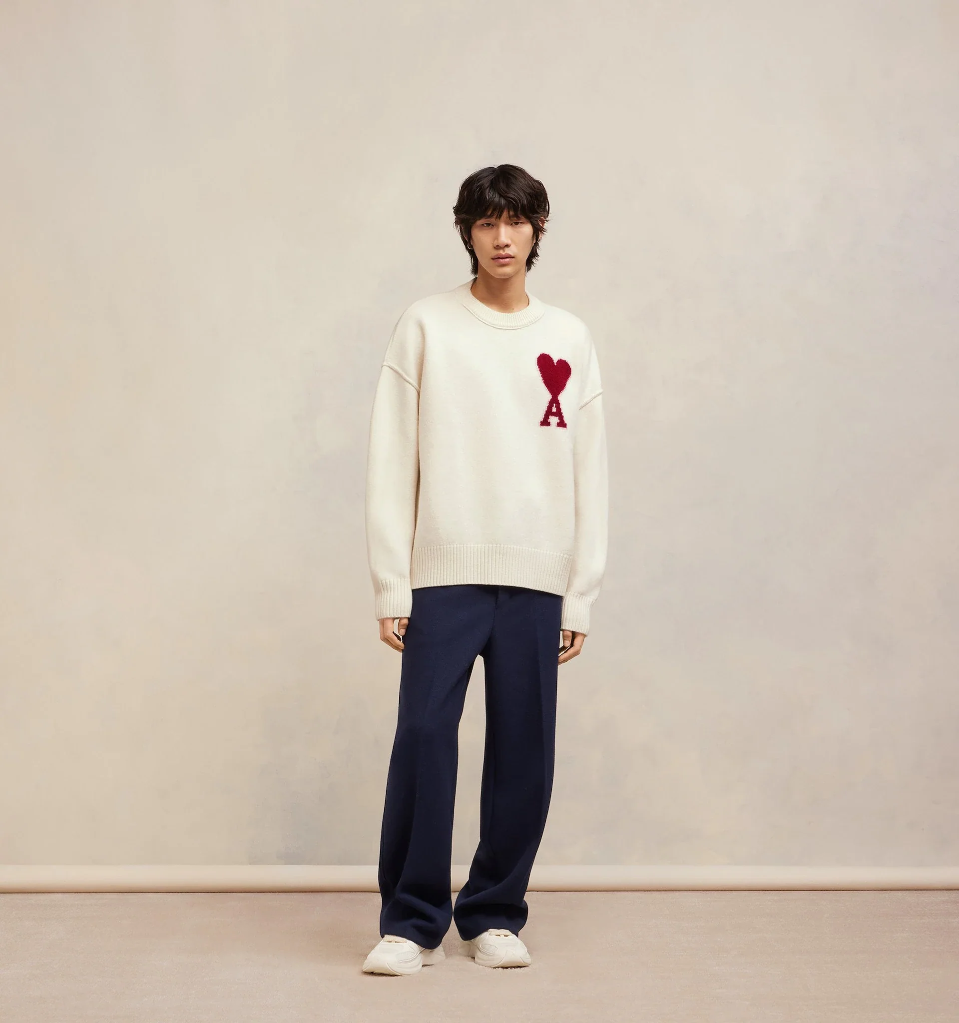 AMI PARIS Pull Ami De Coeur Rouge Mens Apparel - Image 3