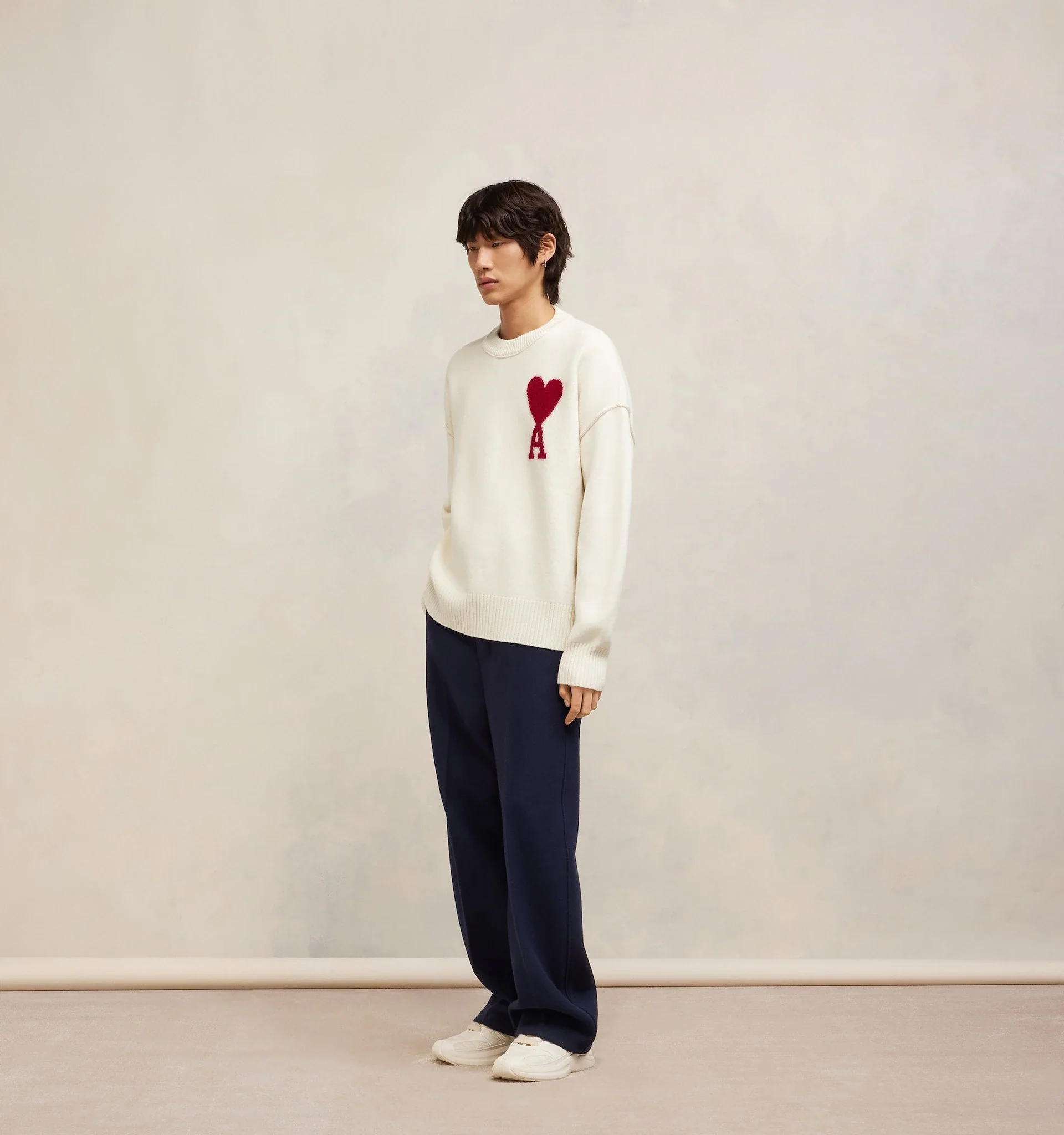 AMI PARIS Pull Ami De Coeur Rouge Mens Apparel - Image 4