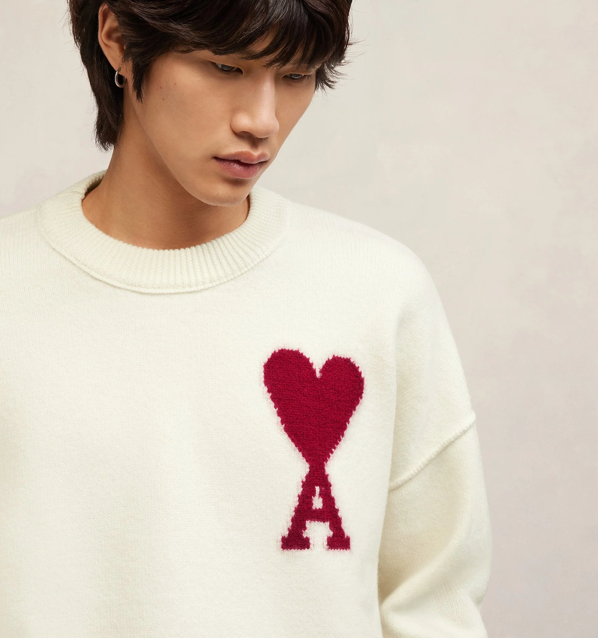 AMI PARIS Pull Ami De Coeur Rouge Mens Apparel - Image 6