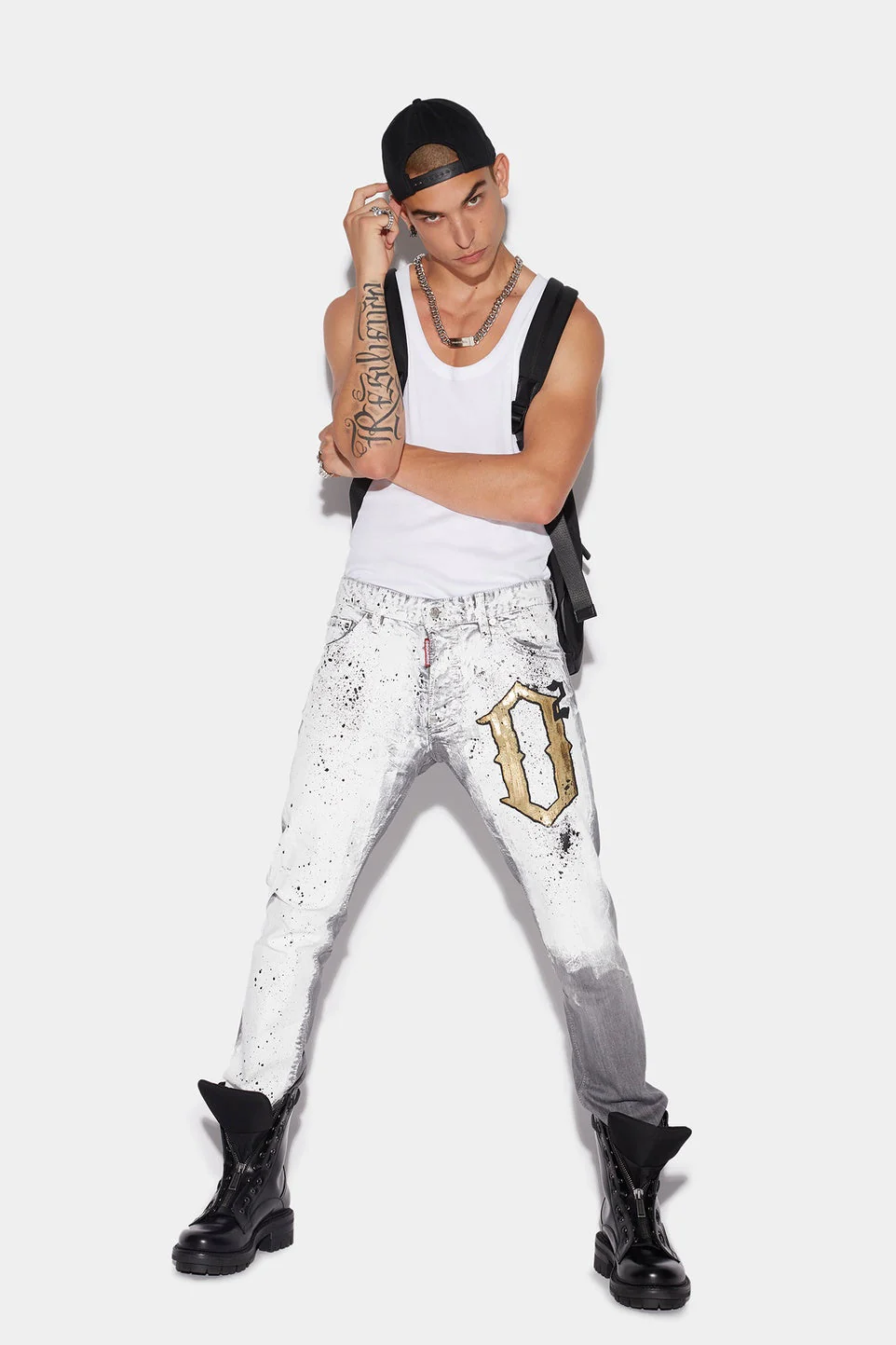 DSQUARED2 Piranha Grey Denim Wash Cool Guy Jeans Mens Apparel