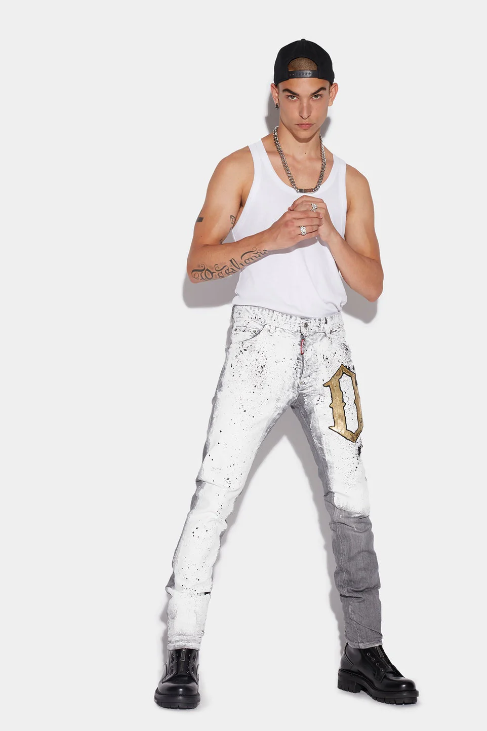 DSQUARED2 Piranha Grey Denim Wash Cool Guy Jeans Mens Apparel - Image 3