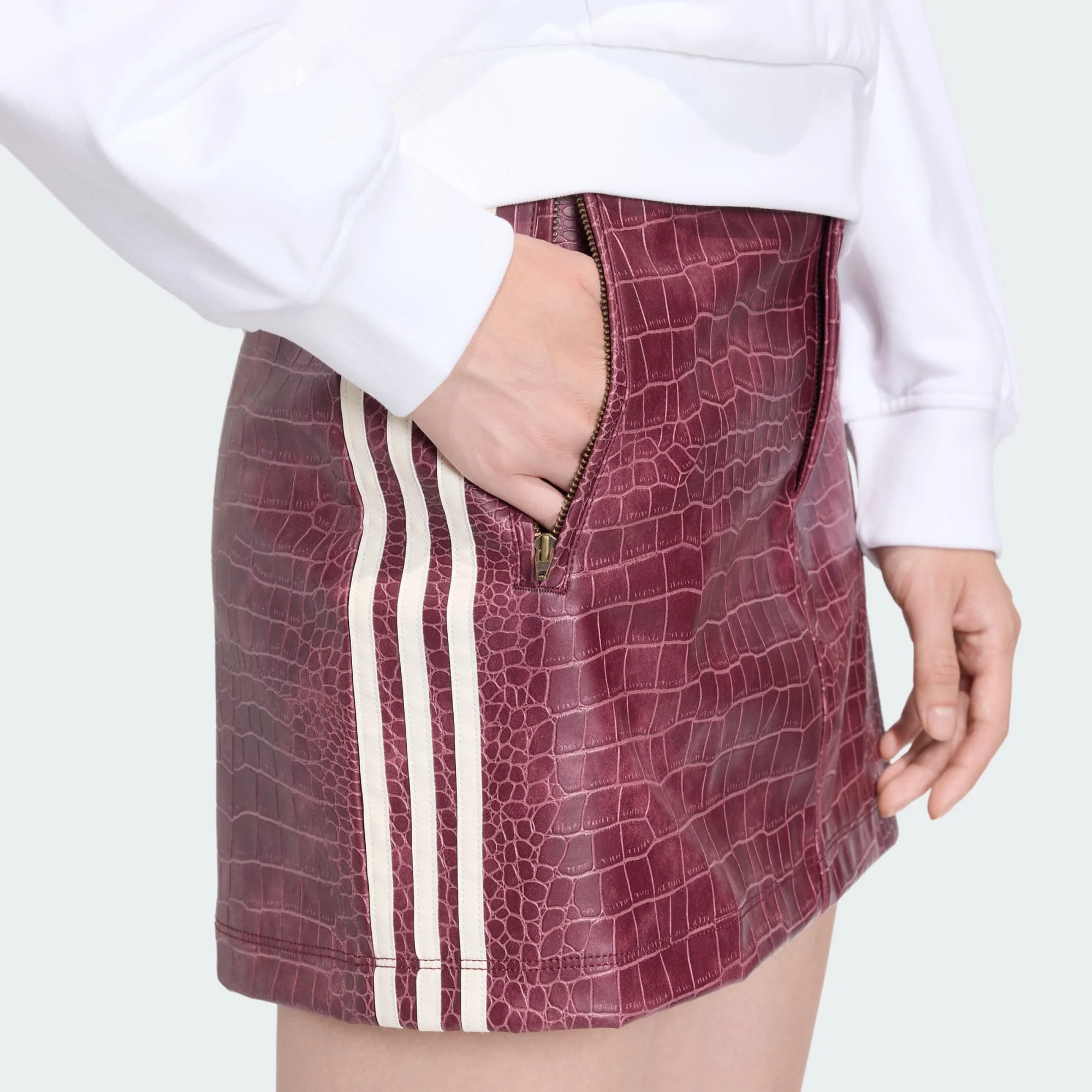 ADIDAS Pleather Mini Skirt Women's Apparel - Image 2
