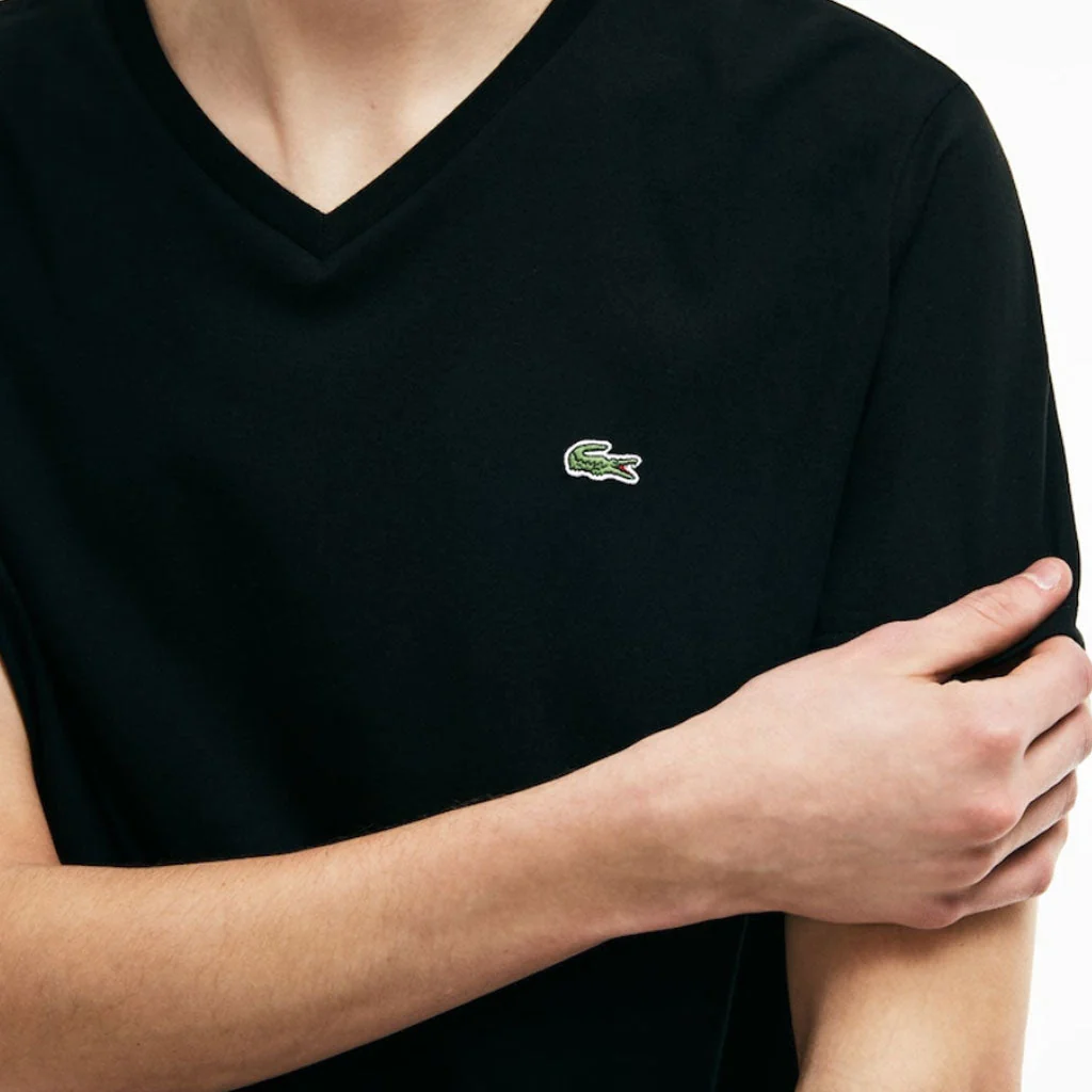 LACOSTE T-SHIRT SHORT SLEEVE V NECK MENS APPAREL - Image 3