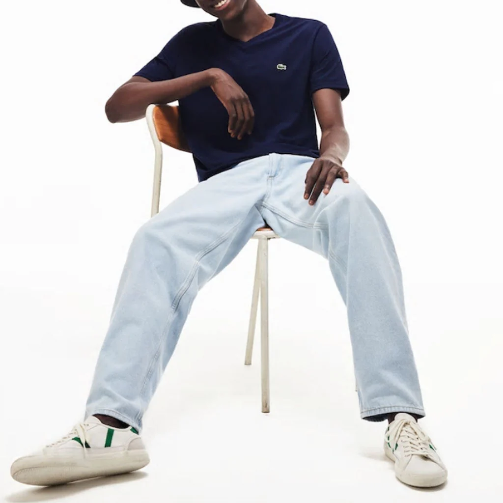 LACOSTE T-SHIRT SHORT SLEEVE V NECK MENS APPAREL - Image 3
