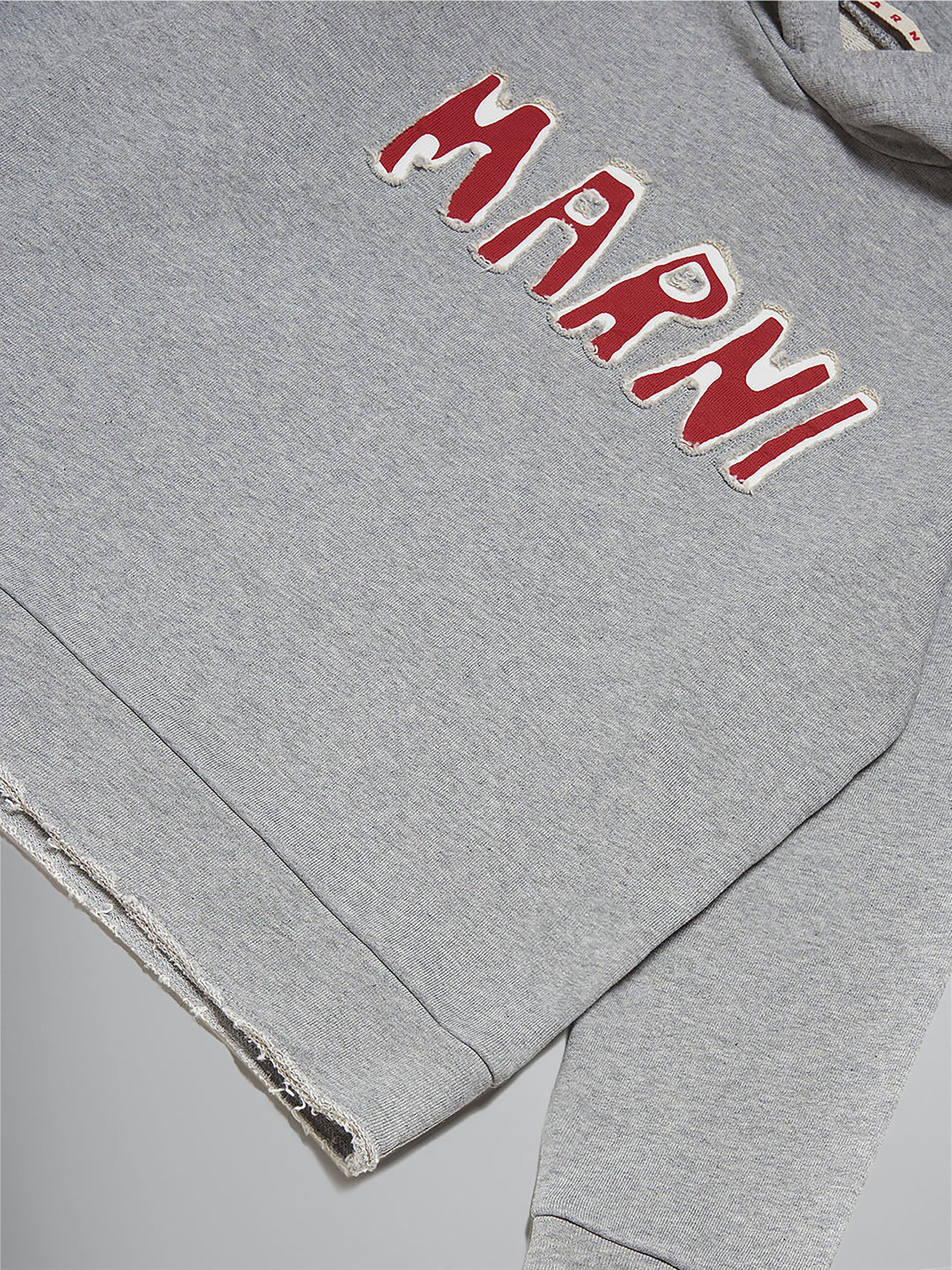 MARNI Cotton Hooded Sweatshirt With Logo Kids Apparel - Image 3