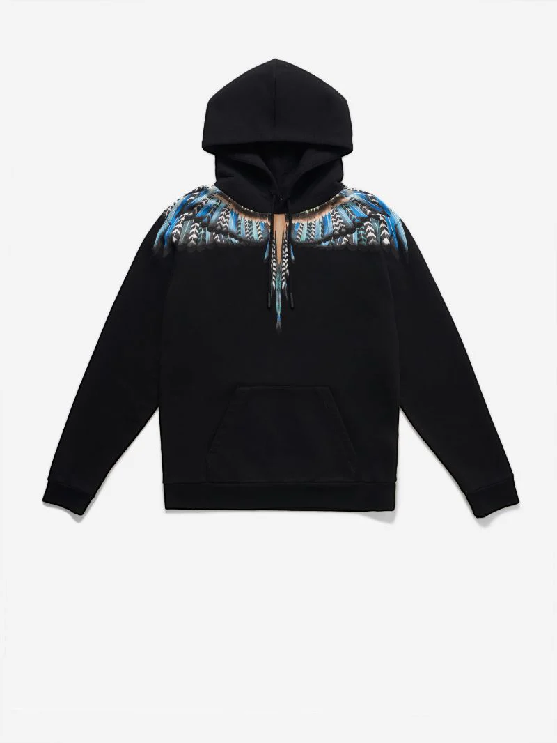 MARCELO BURLON GRIZZLY WINGS REGULAR HOODIE Mens Apparel