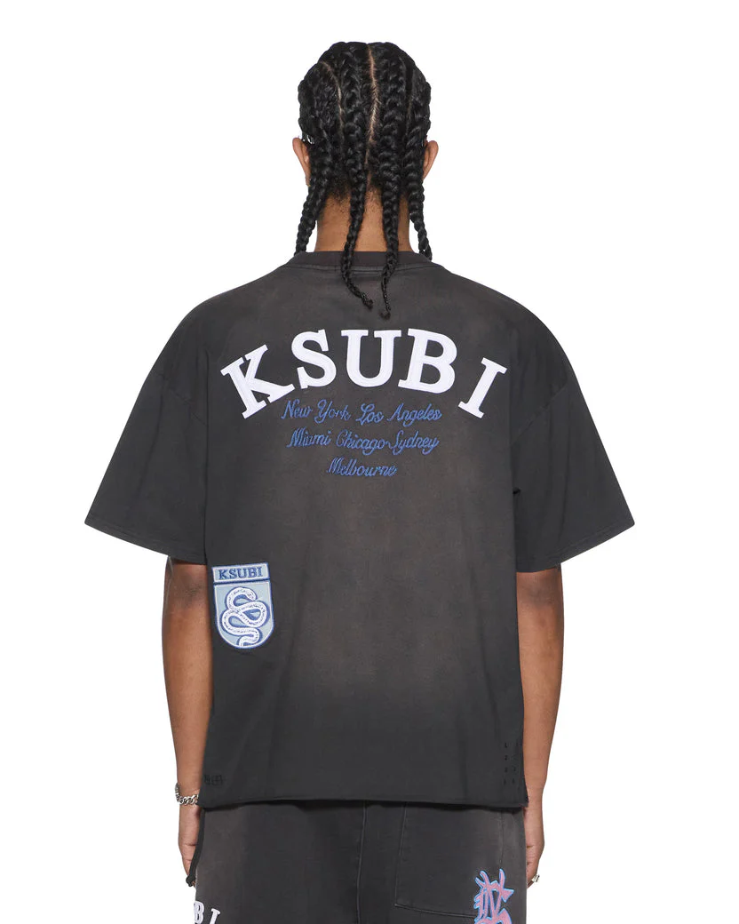 KSUBI Genesis Ekcess Ss Tee Charcoal Men's Apparel