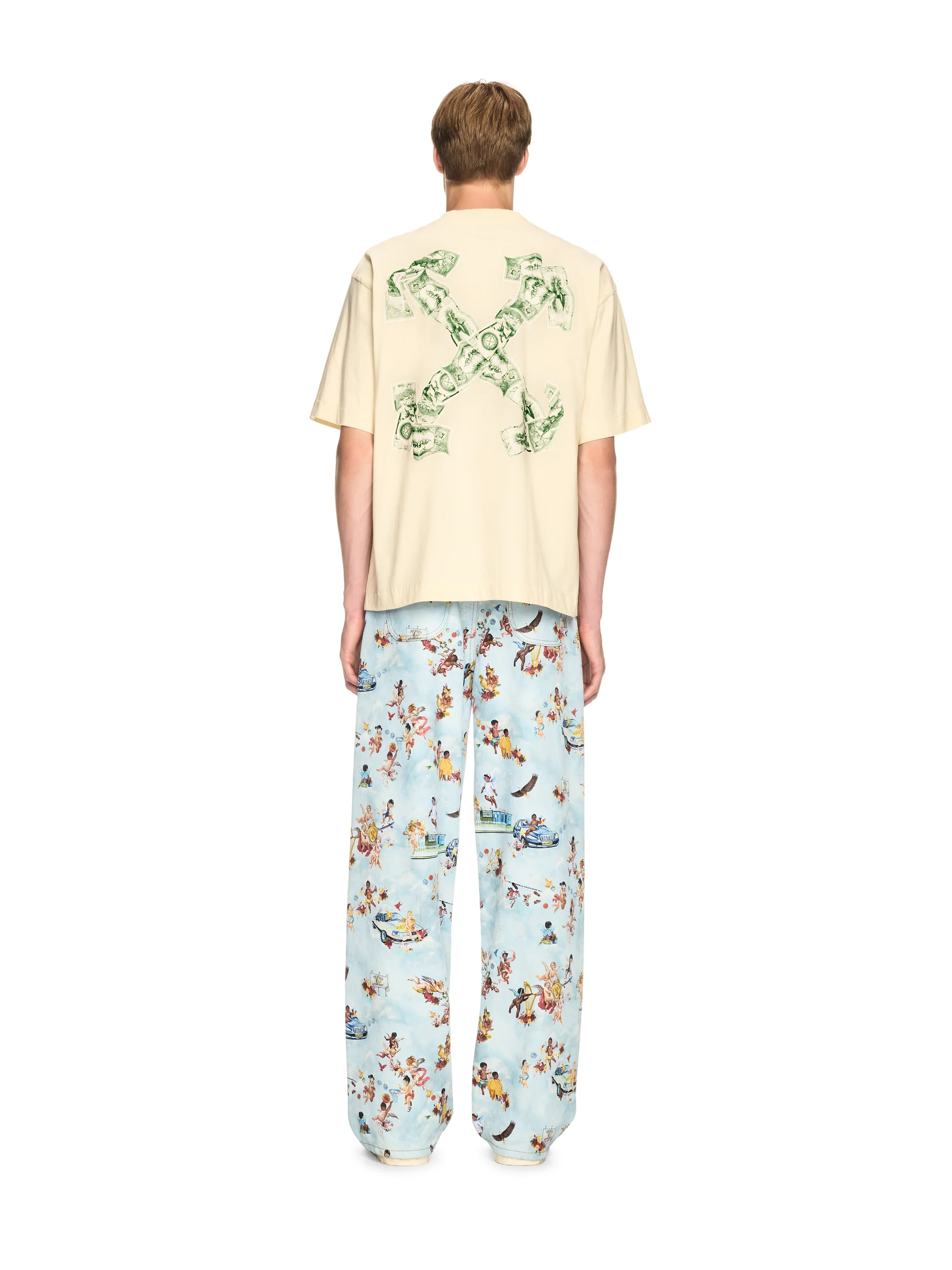 OFF WHITE Cash Arrow Skate S/s Tee Mens Apparel - Image 2