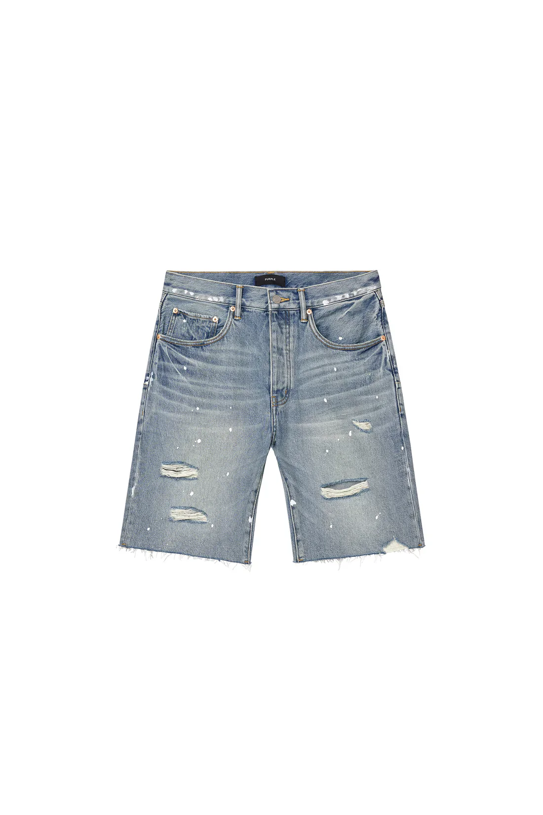 PURPLE BRAND P059 Painterly Rip Short Mens Apparel