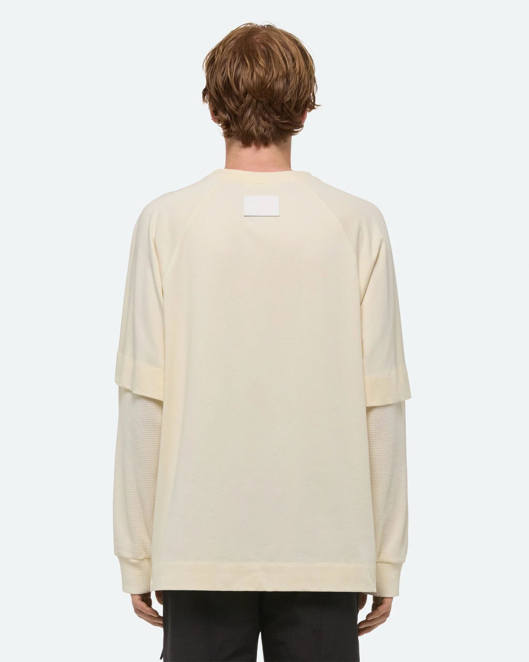 HELMUT LANG Double-Layer Waffle Tee Mens Apparel - Image 6