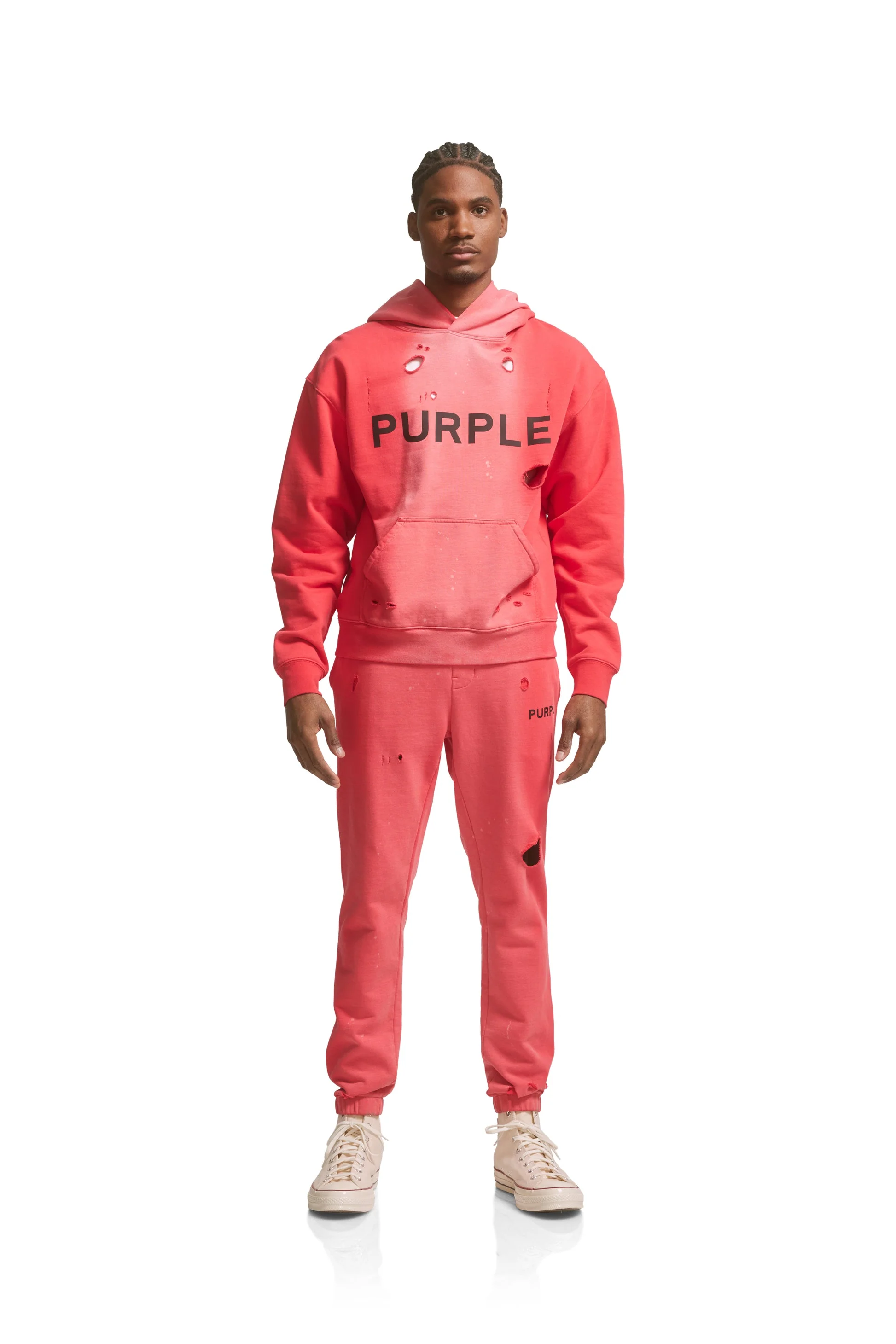 PURPLE BRAND 450-FJPB223 French Terry Jogger Mens Apparel - Image 2