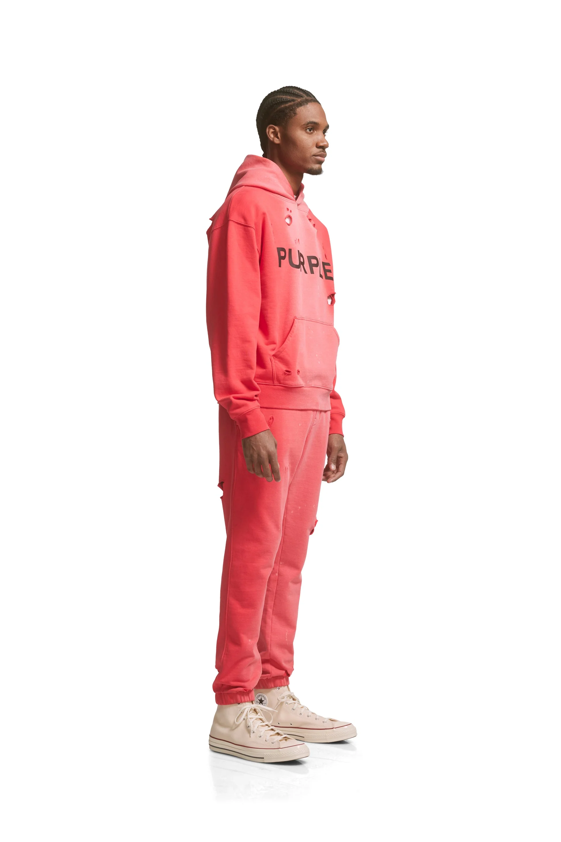 PURPLE BRAND 450-FJPB223 French Terry Jogger Mens Apparel - Image 4