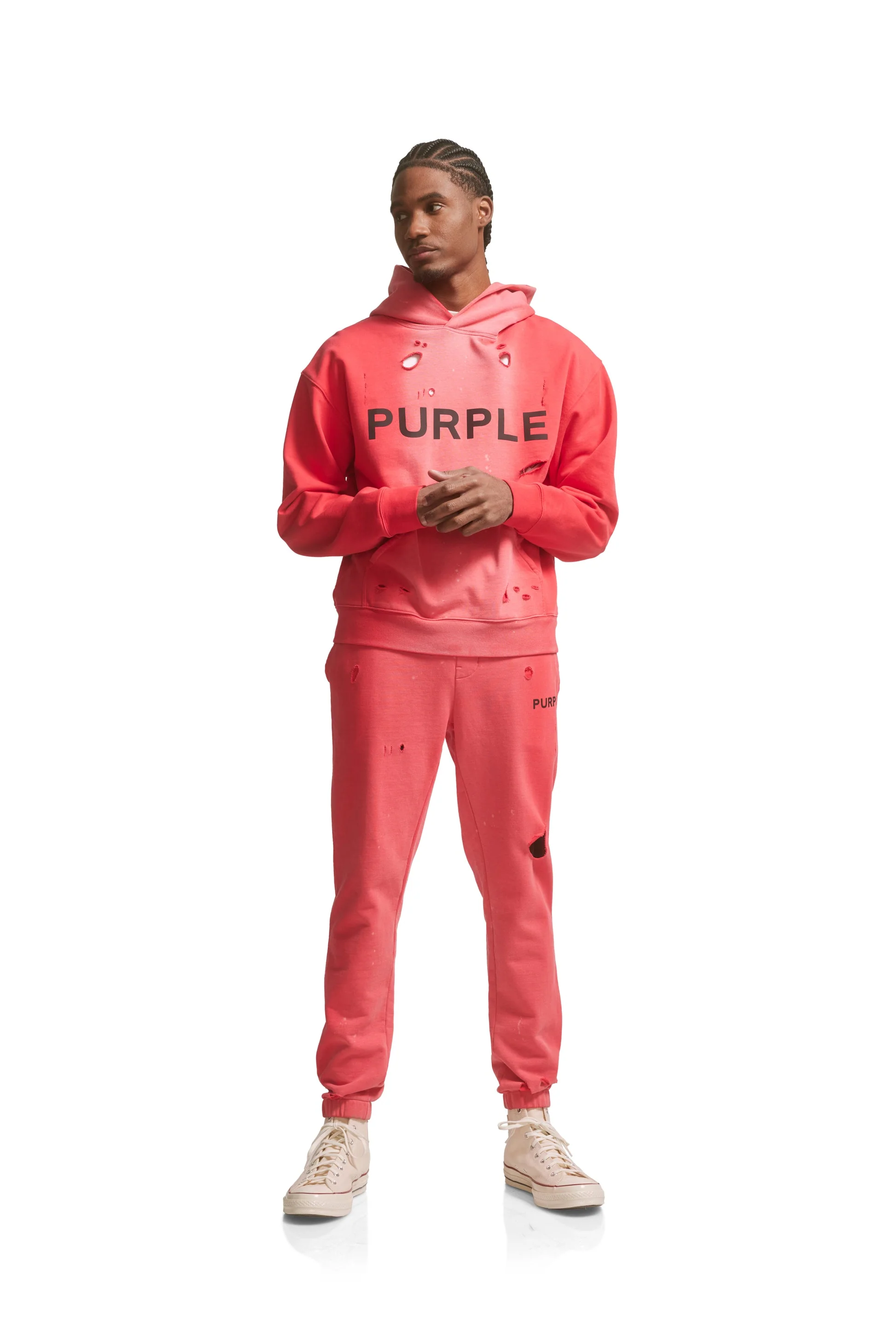 PURPLE BRAND 450-FJPB223 French Terry Jogger Mens Apparel - Image 5