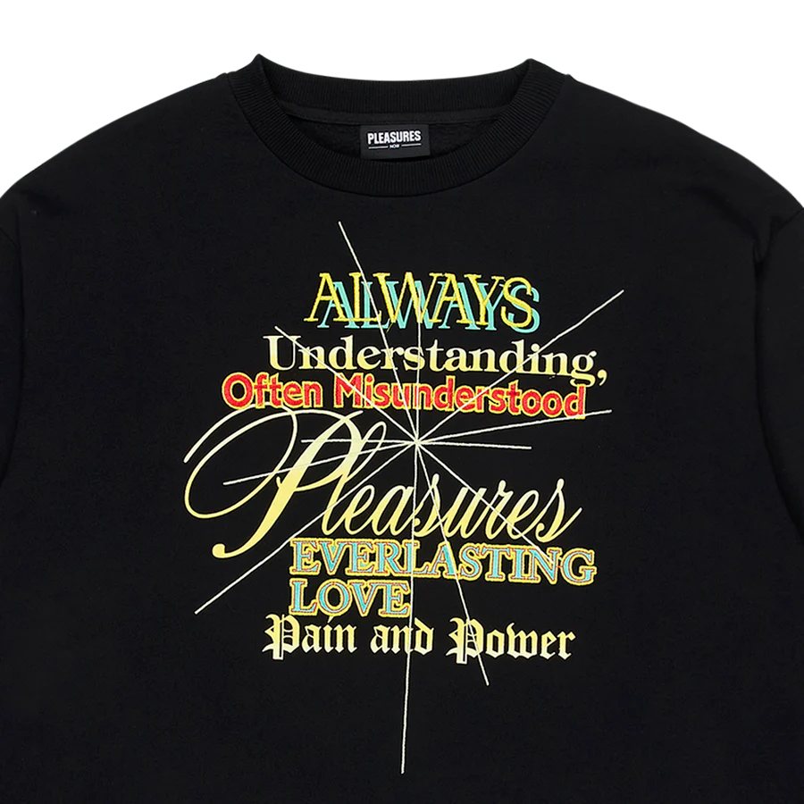 PLEASURES FAITH CREWNECK SWEATSHIRT Mens Apparel - Image 2
