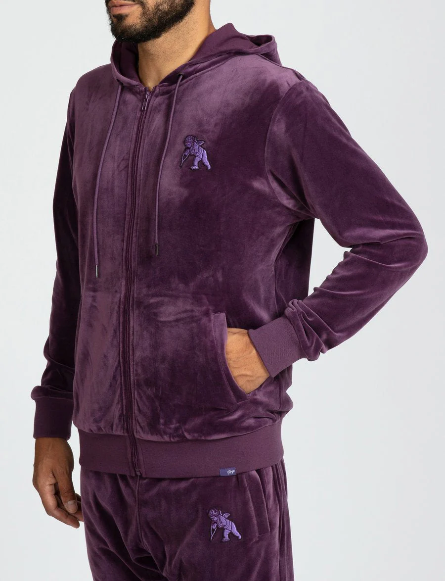 PRPS BUXTON VELOUR CHERUB HOODIE Mens Apparel - Image 2