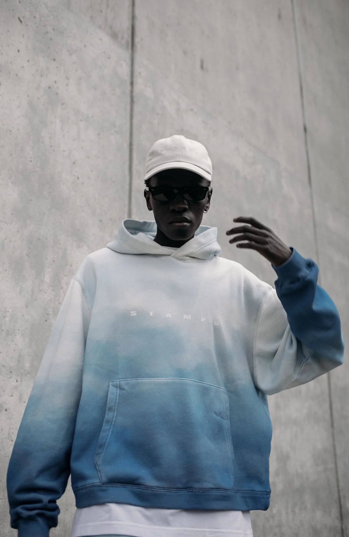 STMAPD Ombre Cropped Hoodie Mens Apparel - Image 3