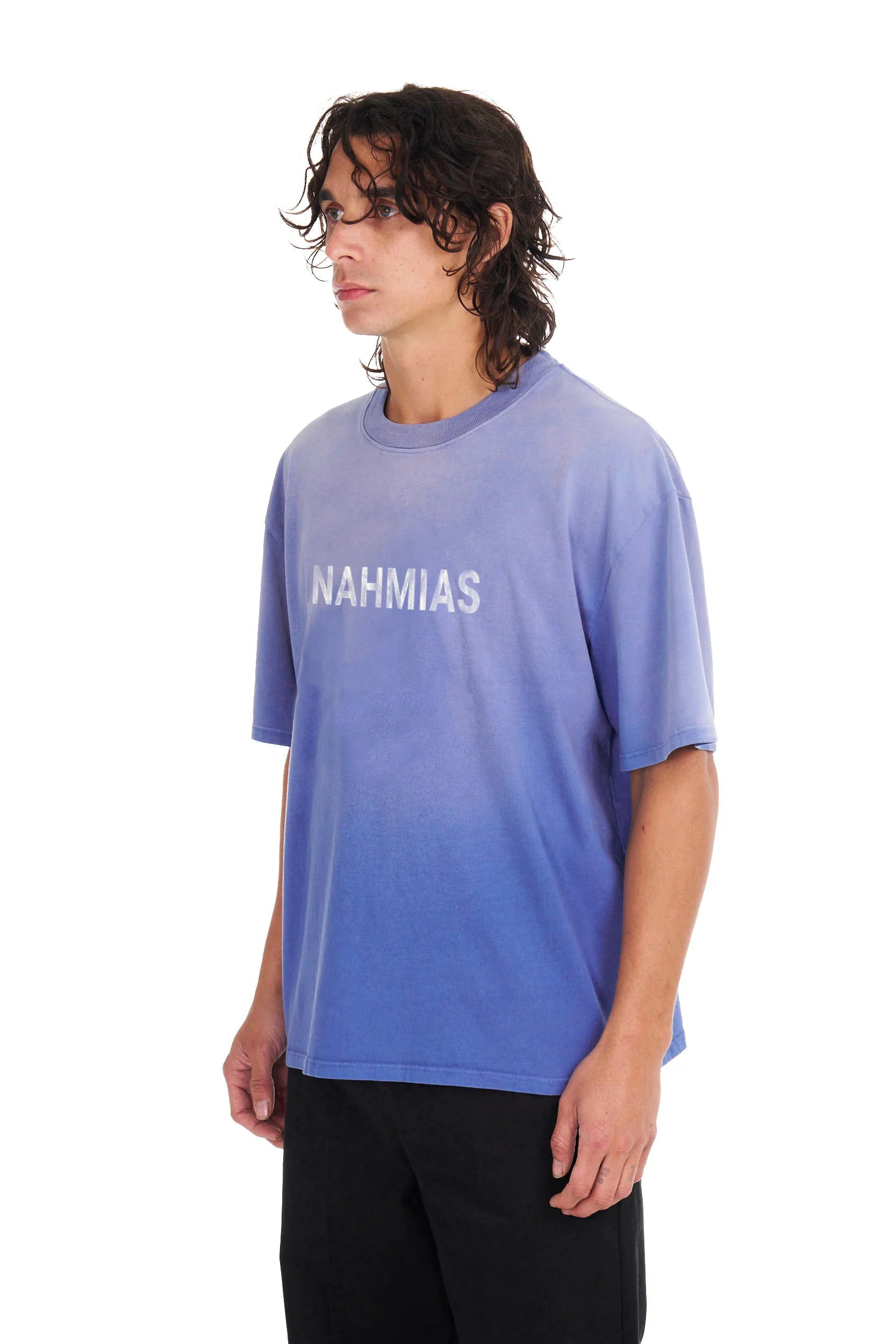 NAHMIAS Aged Logo Boxy T-shirt Mens Apparel - Image 2